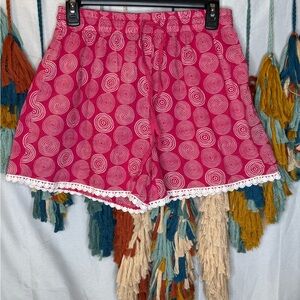 Charlie Paige Lightweight Dark Pink Shorts Size S/M